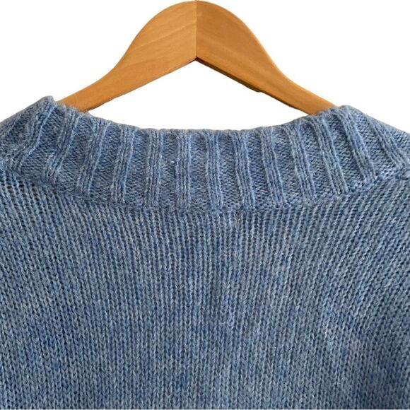 Anthropologie light blue cardigan wool blend Women’s XS (oversized) - Picture 9 of 11